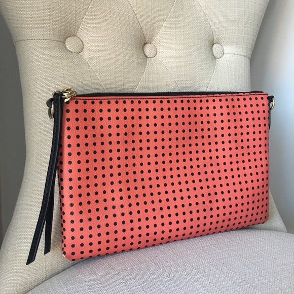 Fossil Handbags - orange Fossil Emma leather tech pouch/clutch